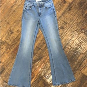 KanCan Mid Rise Petite Flare Jeans
